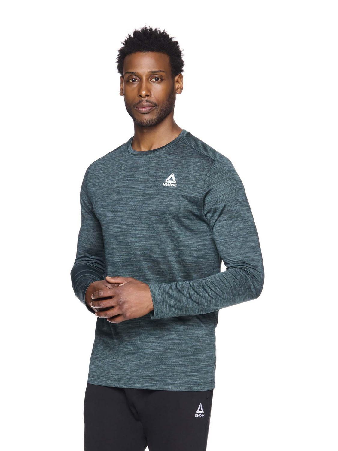 Reebok Chemise à manches longues Stride Performance pour hommes Tailles S-2XL
