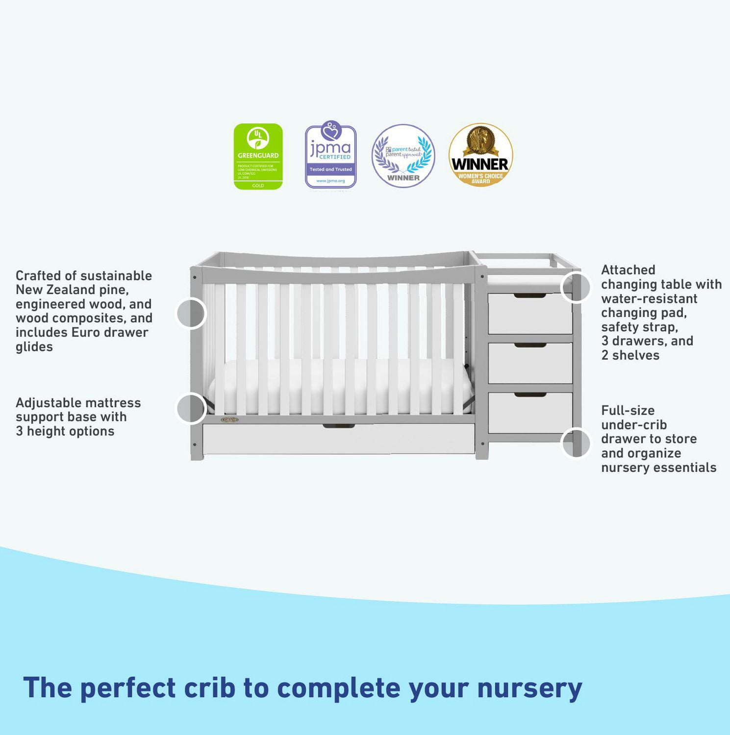 Graco remi 4 2024 in 1 crib