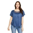 thumbnail image 1 of Iyla Women's Smocked Peasant Top, 1 of 6