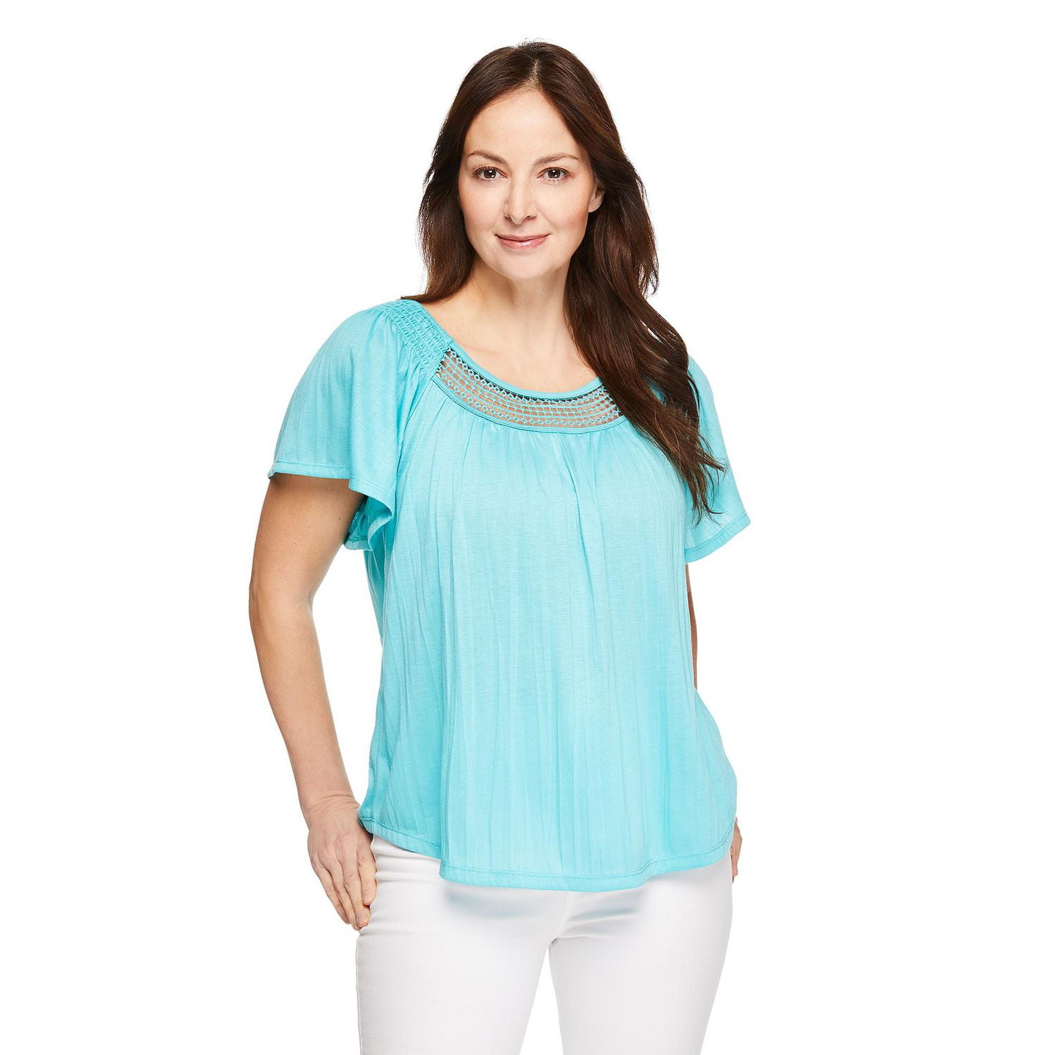 Haut paysan à smocks Iyla pour femmes