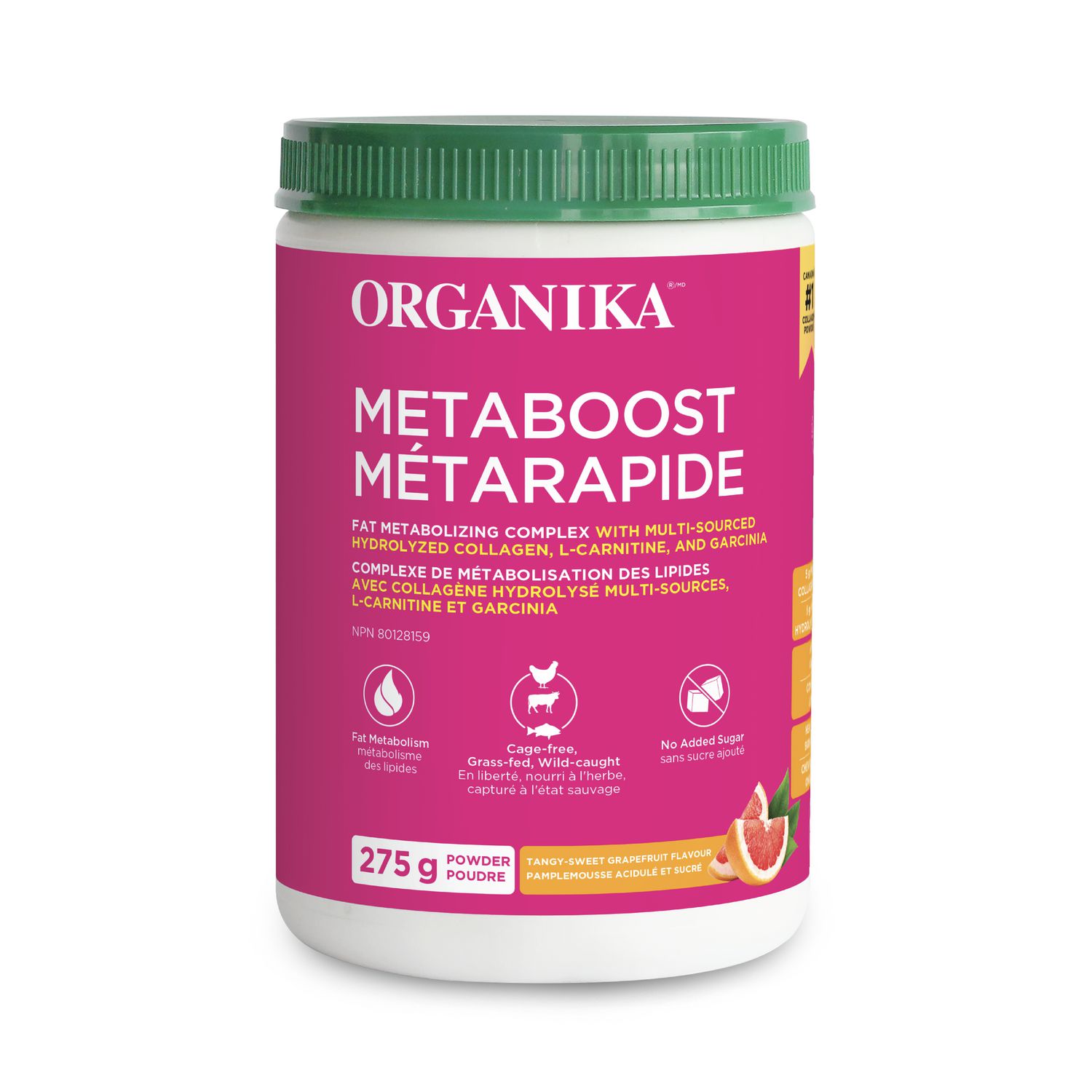 Organika Metaboost Multi-Collagen Powder 275g