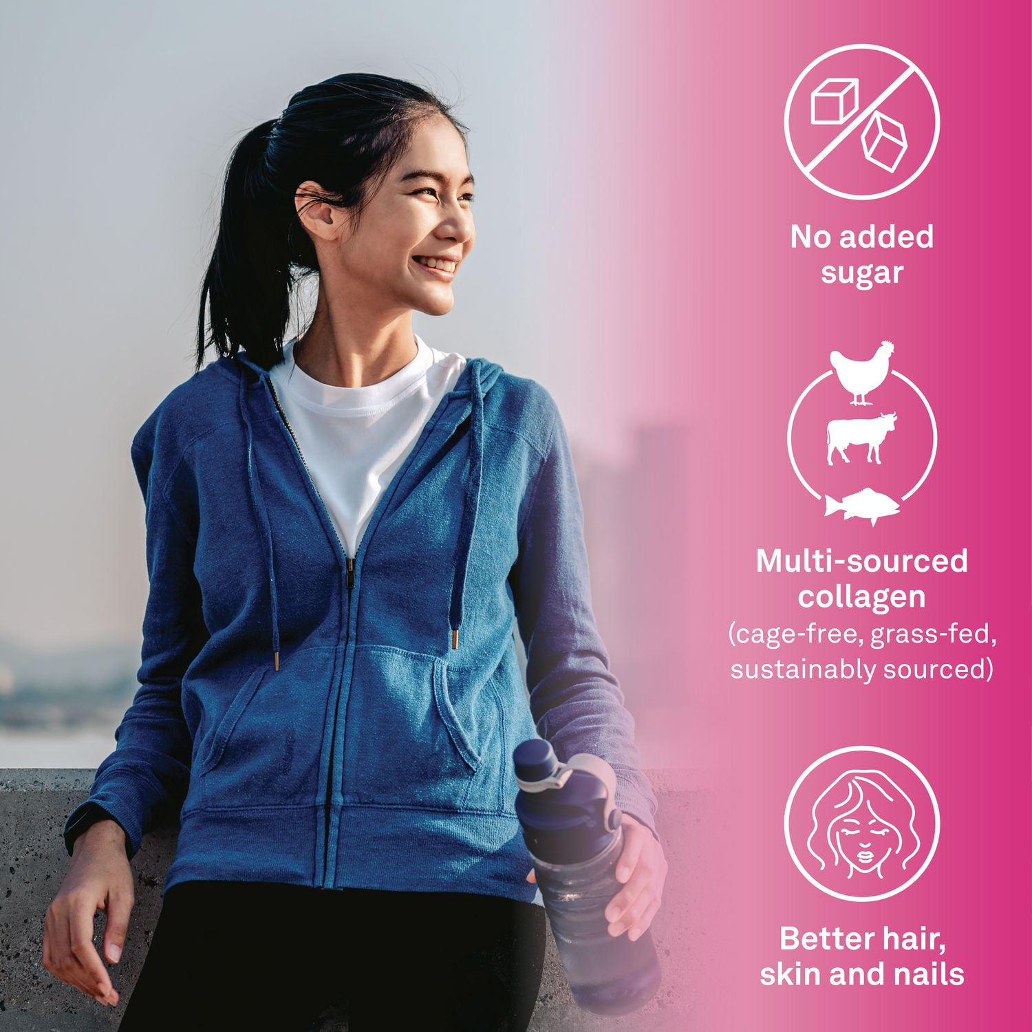 Organika Metaboost Multi-Collagen Powder 275g, Brun fat with collagen, L-Carnitine & Garcinia