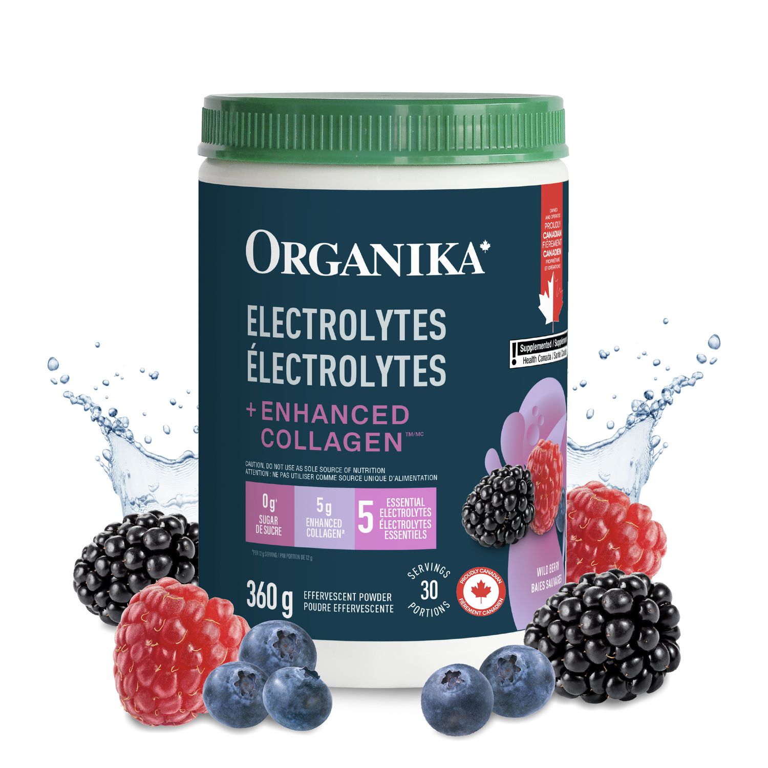 ORGANIKA Electrolytes + Enhanced Collagen Wild Berry