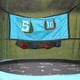 SKYWALKER TRAMPOLINES Trampoline d'extérieur rond de 7,5 pieds bleu sarcelle pour enfants avec filet de sécurité et coussin à ressorts, approbation ASTM, fixation de trampoline de jeu à double lancer – image 5 sur 6