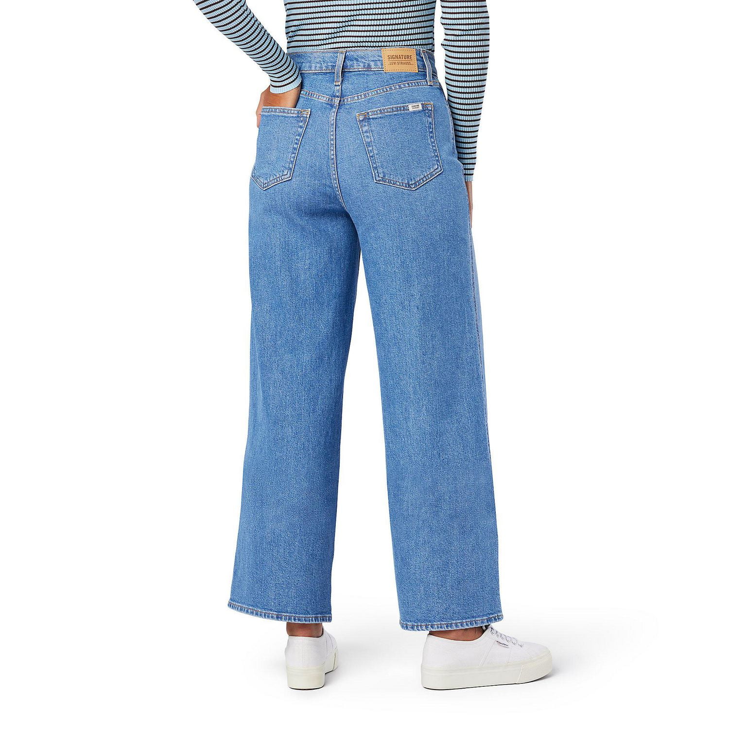 High-rise wide-leg jean R&B fit