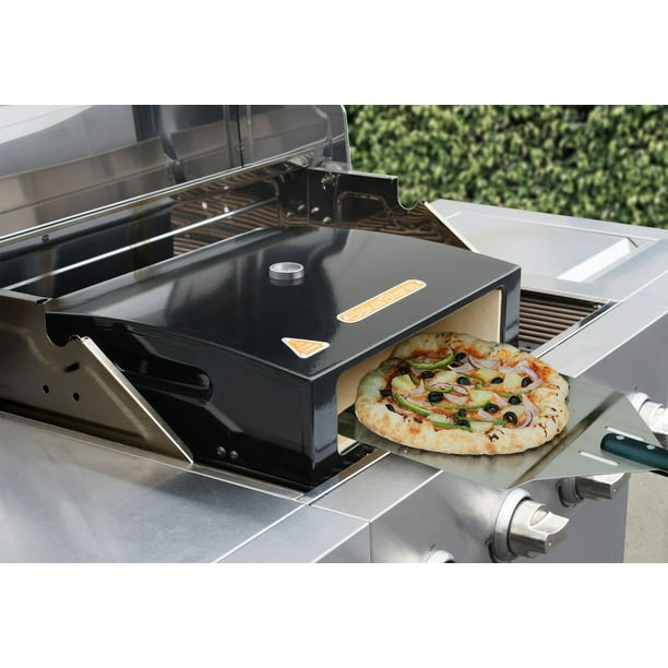 Baker & Salt® Plaque de four à pizza pour base croustillante 33 cm –  Antiadhésive et passe au lave-vaisselle