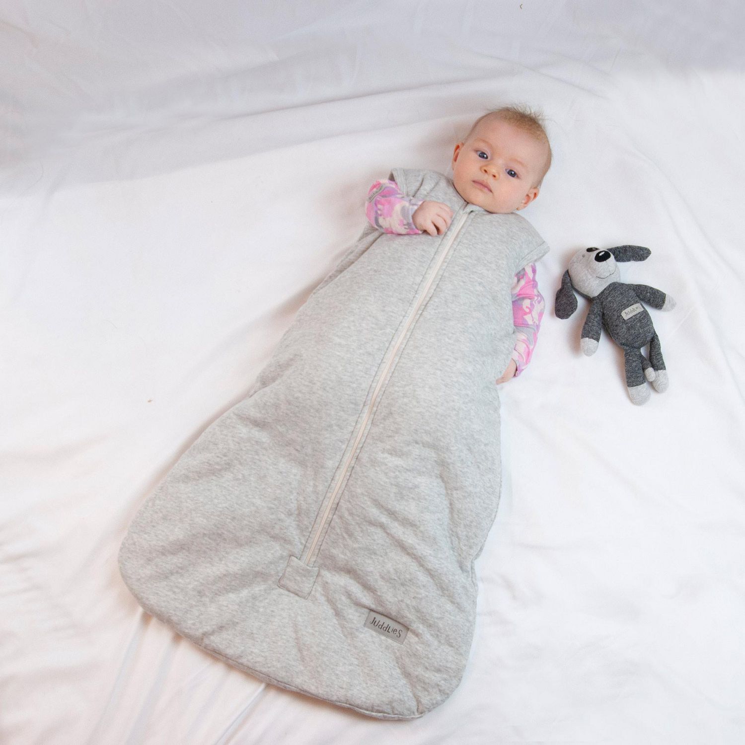 Couverture en squish pour bébé - Allaitement gris - Naélie