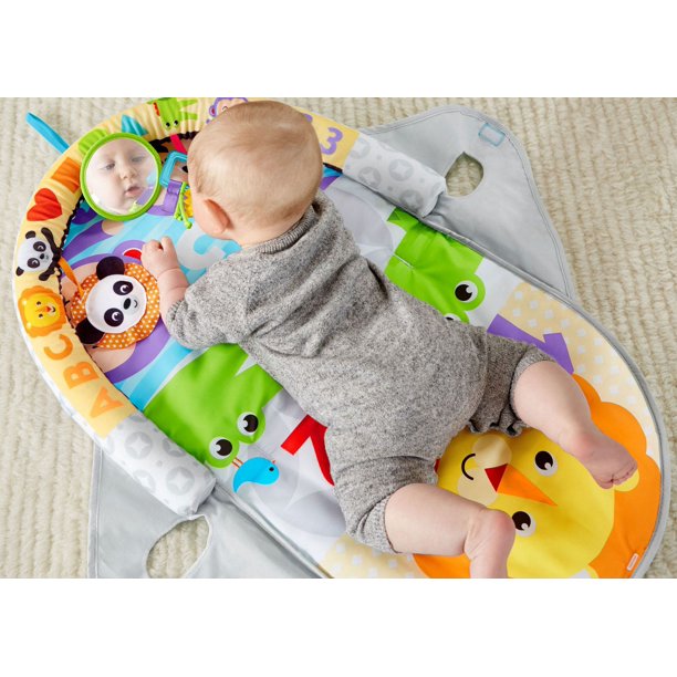 Fisher Price 2 in 1 Flip & Fun Activity Mat + Puppy Pillow Play Mat