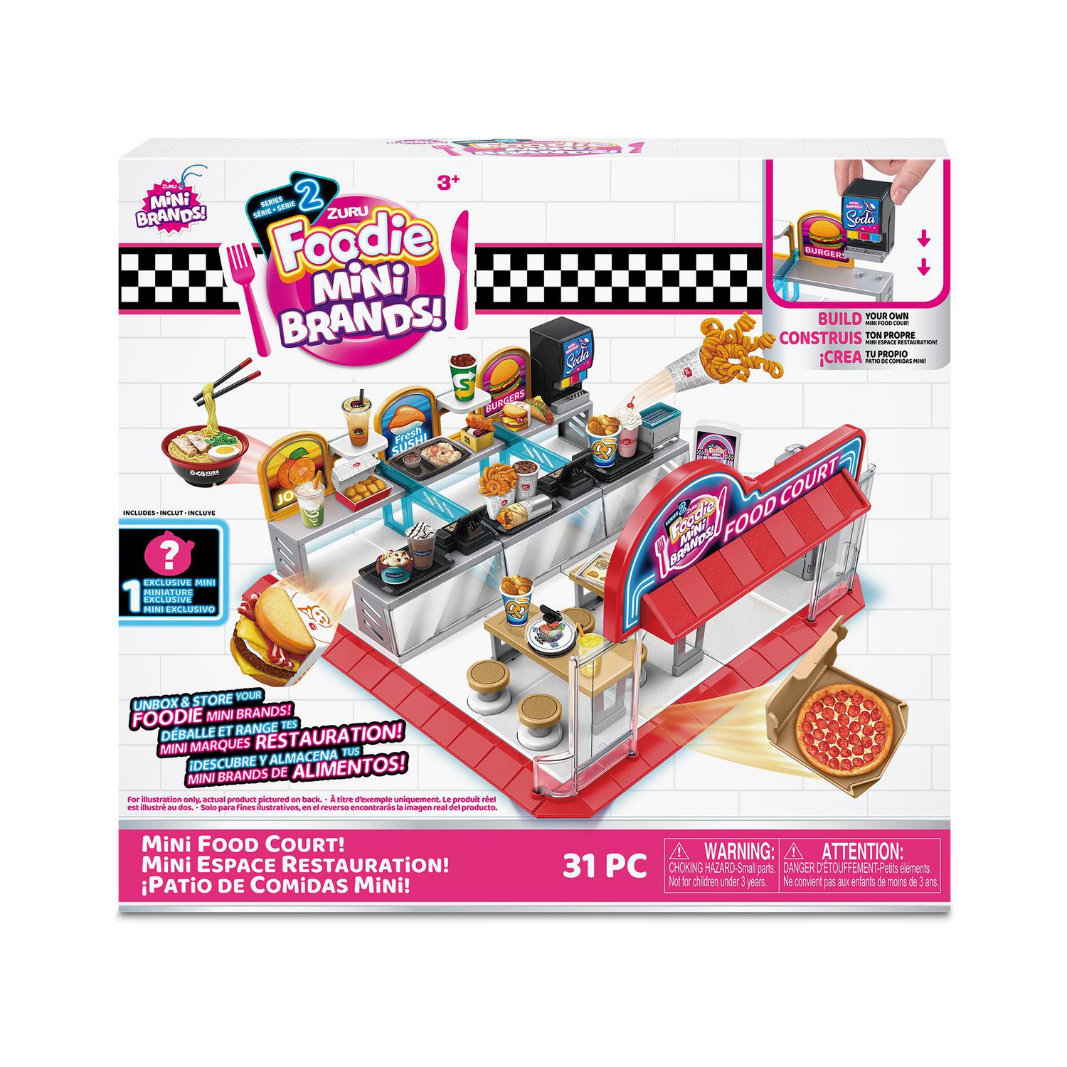  Mini Brands Foodie Series 2 Food Court Playset with 1