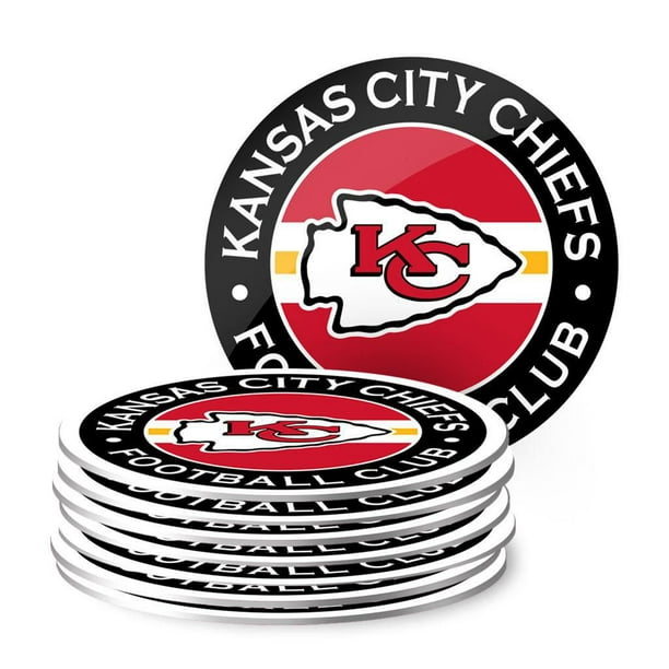 NFL Kansas City Chiefs - Pack de huit sous-verres