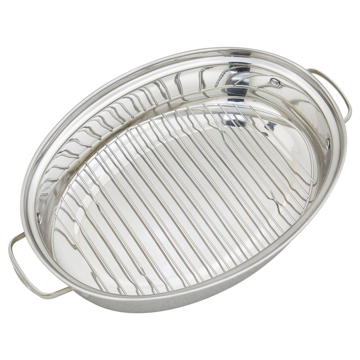 Oval stainless steel roasting pan sale