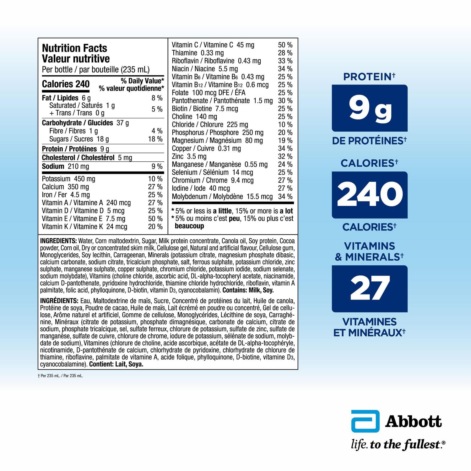 Ensure Regular, Nutritional Supplement Shake, Nutrition To Stay Active And Energetic, Chocolate, 6 x 235-mL Bottles, 6 x 235-mL (6-Pack)