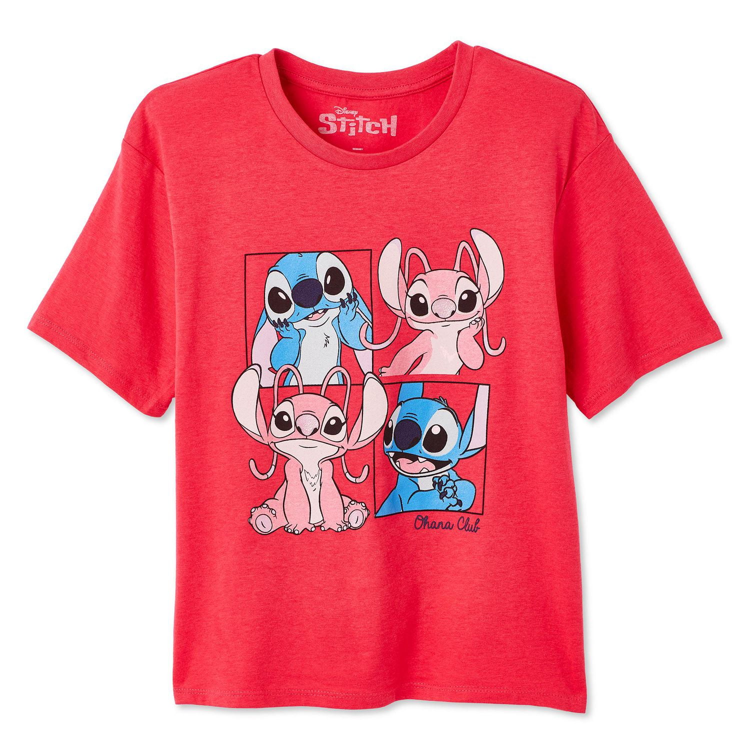 Disney Girls' Stitch Short Sleeve Tee