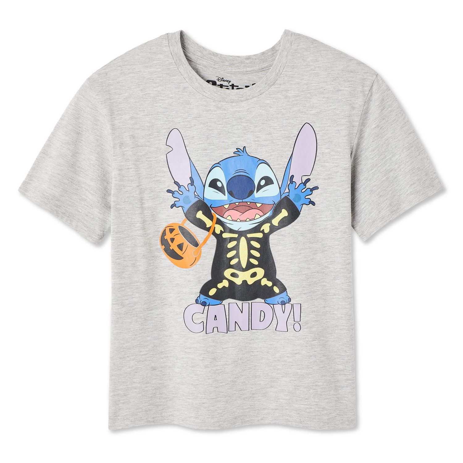 Disney Girls' Stitch Short Sleeve Tee