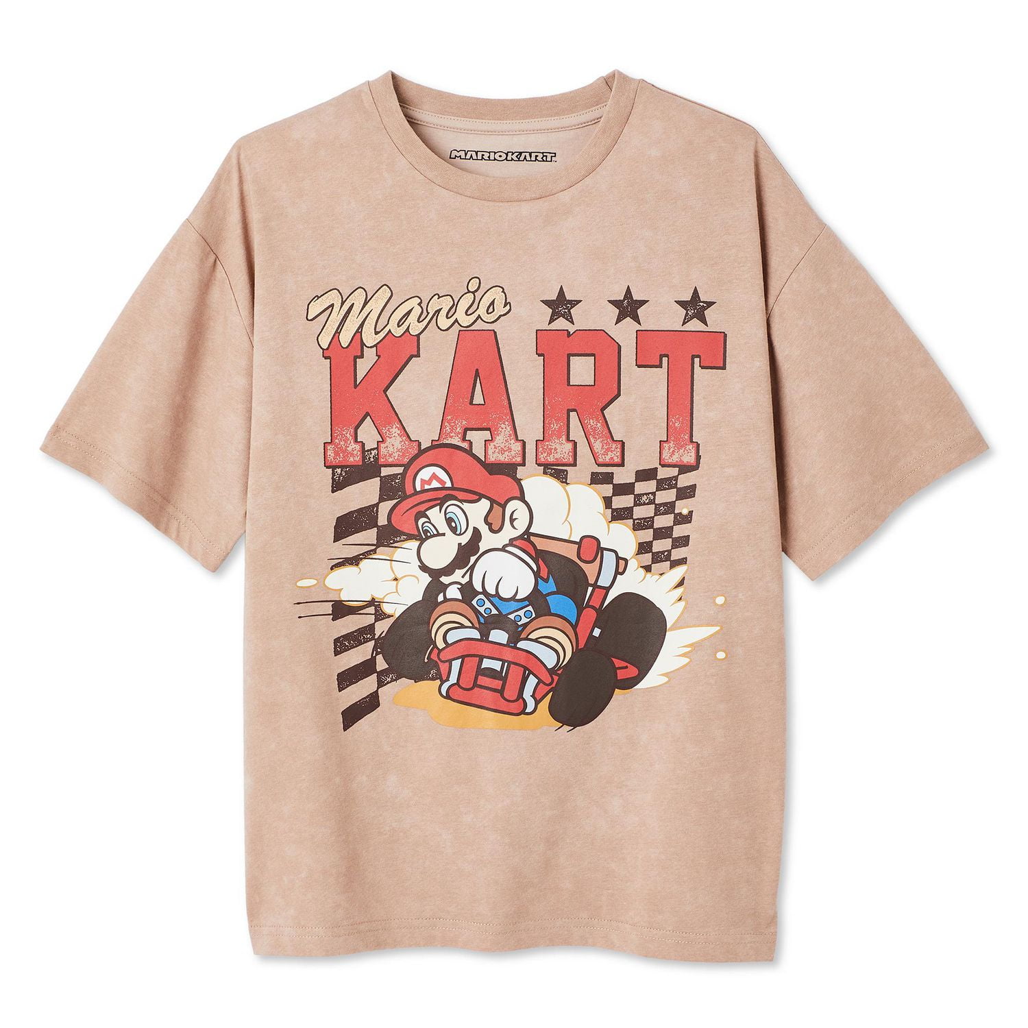 T-shirt délavé Mario Kart Nintendo pour garçons