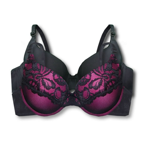George, Intimates & Sleepwear, George Womens Moulded Padded Seamless Bras  2pc Black Pink