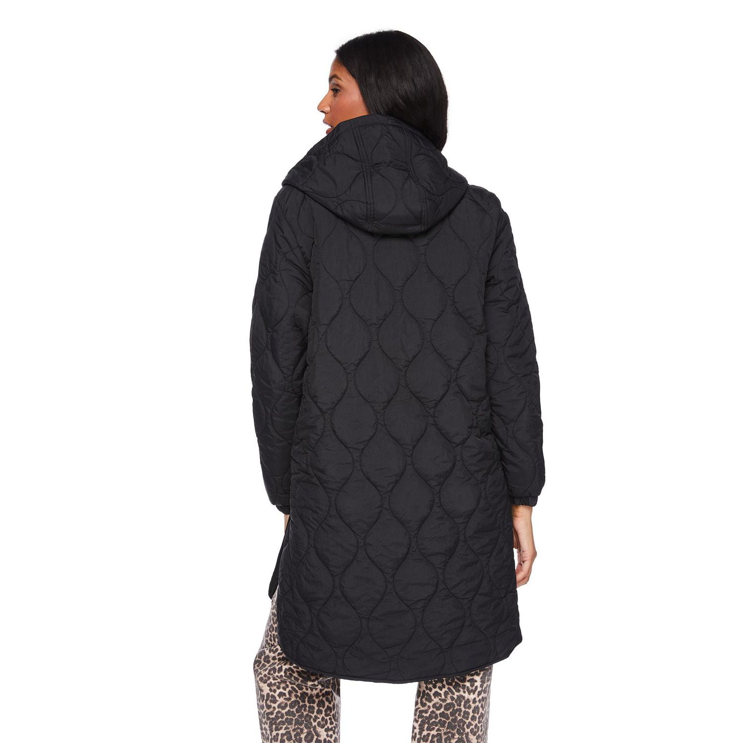Manteau piqué long George pour femmes Tailles TP–TTG