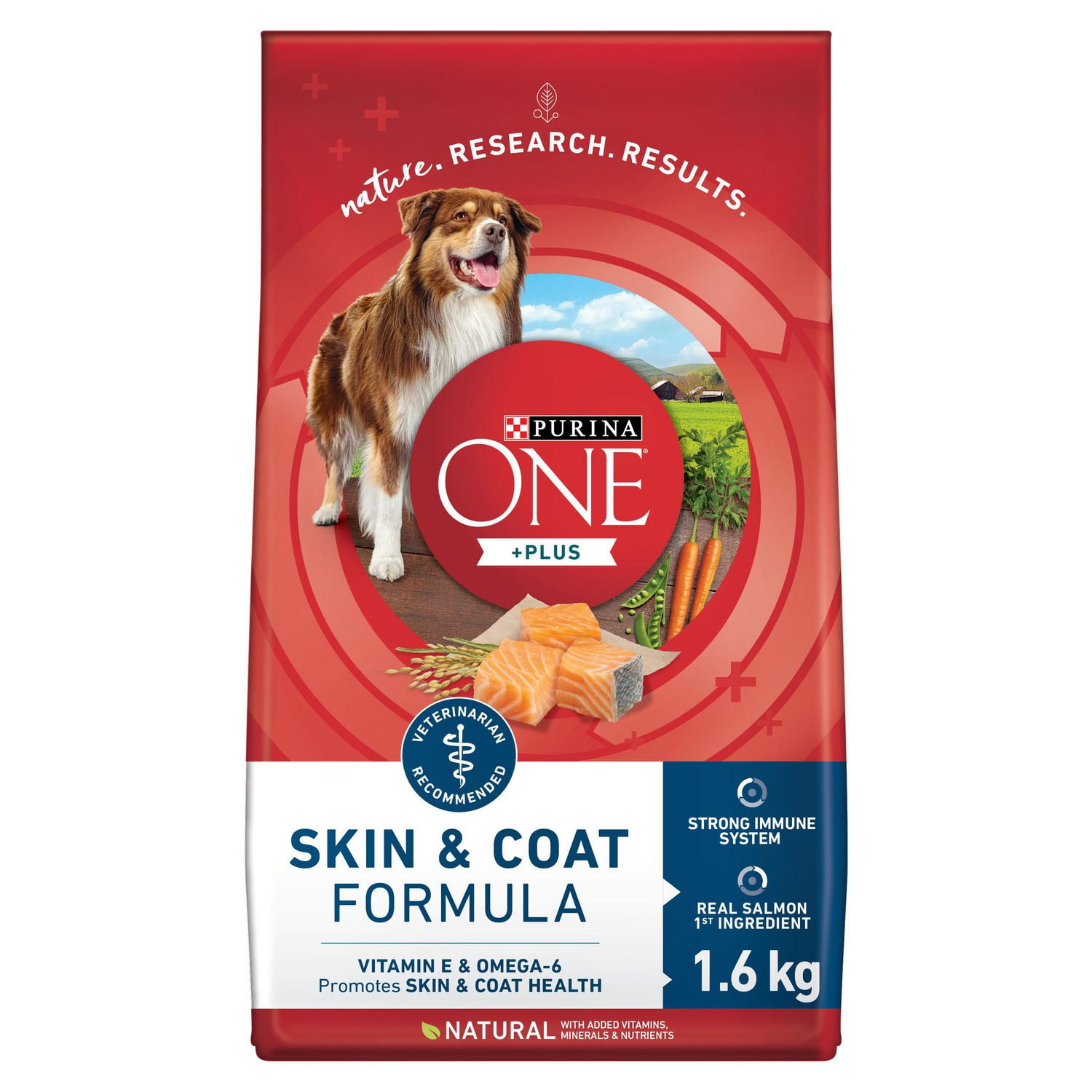 Purina ONE Plus Skin Coat Salmon Dry Dog Food 1.6 9.5 kg Walmart