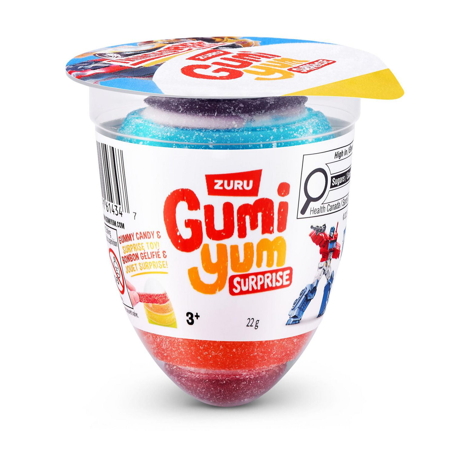 「Yum! Yum! Yum!」 Goma Gumi Yum Surprise Transformers 22g Gummy and Toy Product Aged 4-10