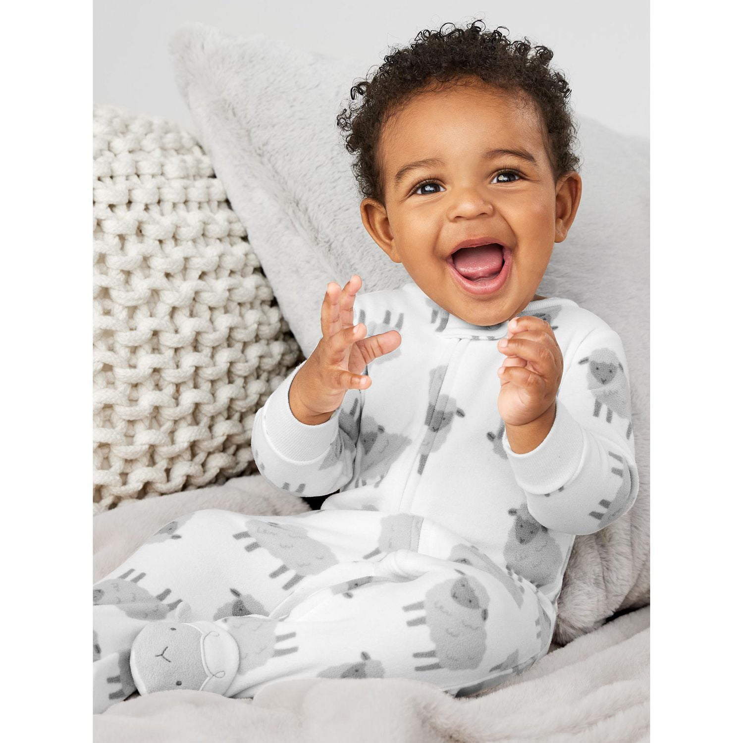 Carter's Child of Mine Newborn Sleep N Play - Grey Sheep