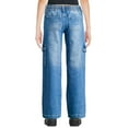 thumbnail image 2 of Jean cargo avec ceinture Justice pour filles, 2 of 3