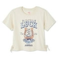 thumbnail image 3 of T-shirt lacé à imprimé graphique Justice pour filles, 3 of 3