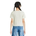 thumbnail image 2 of T-shirt lacé à imprimé graphique Justice pour filles, 2 of 3