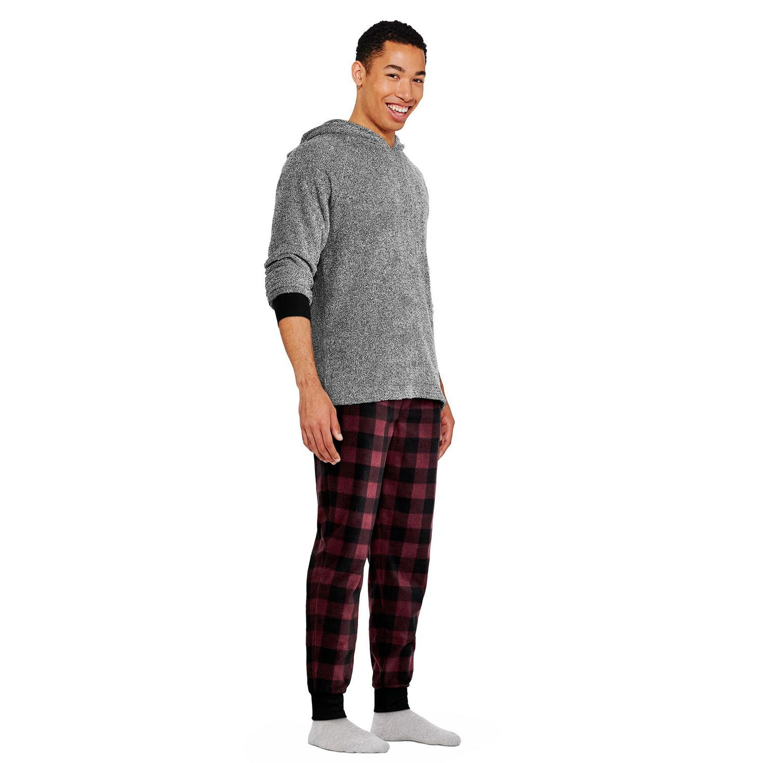 George Men's Plush Knit Pajamas 2-Piece Set