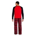 thumbnail image 3 of George Men's Microfleece Pajamas 2-Piece Set, 3 of 6