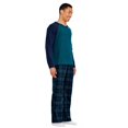 thumbnail image 2 of George Men's Microfleece Pajamas 2-Piece Set, 2 of 6