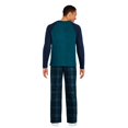 thumbnail image 3 of George Men's Microfleece Pajamas 2-Piece Set, 3 of 6