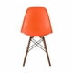 Chaise orange Eames de Nicer Furniture aux jambes en bois, ensemble de 4 – image 5 sur 5
