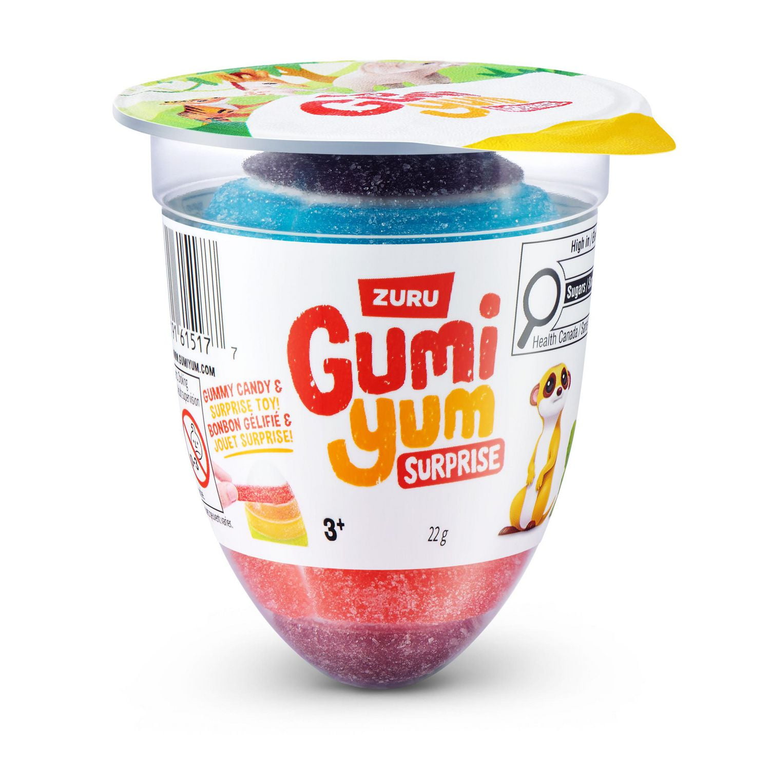 Gumi Yum Surprise Wildlife 22g Gummy and Toy Product Girls & Boys