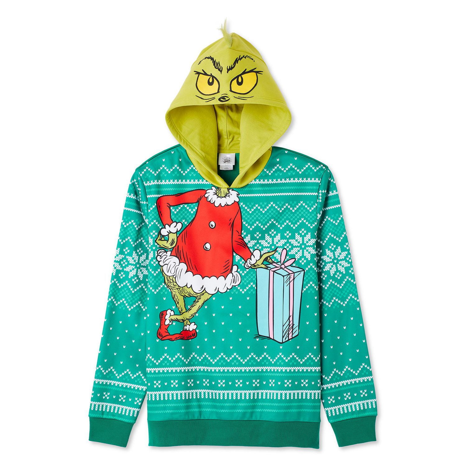 Haut à capuchon The Grinch pour hommes Tailles P-TG