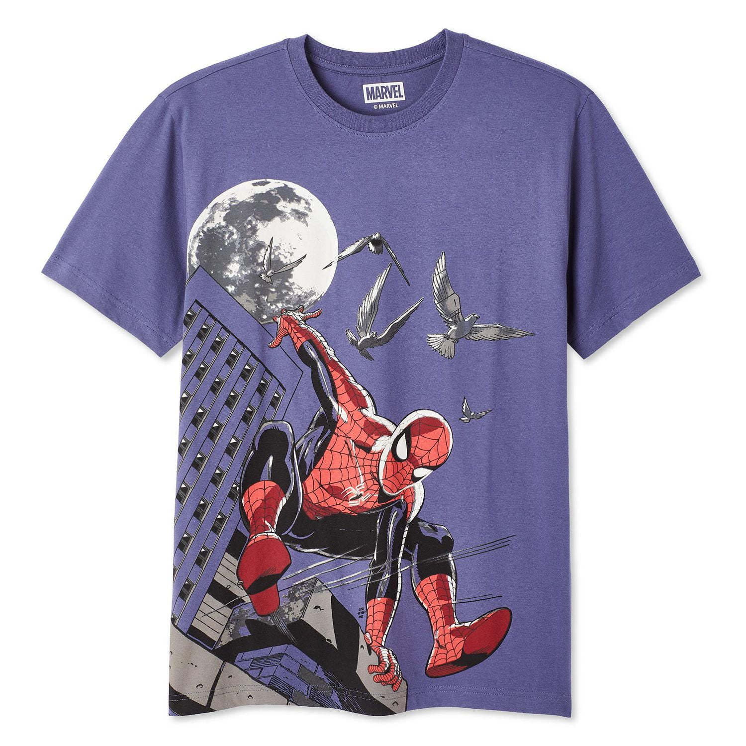 Marvel Men's Spider-Man Glow-in-the-Dark Tee