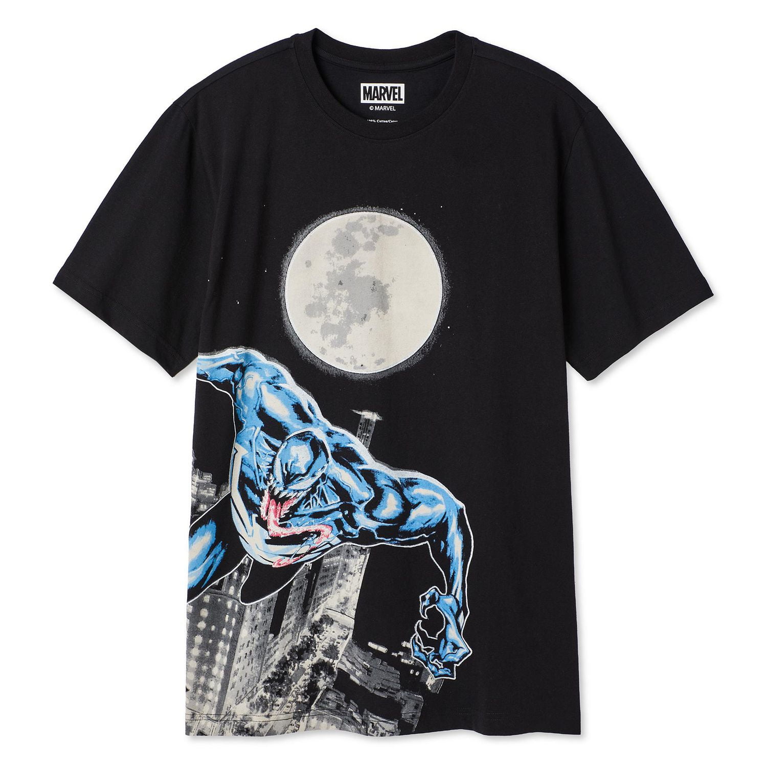 T-shirt luminescent Venom Marvel pour hommes Tailles P-TG