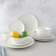 Mainstays 12-Pieces  Stoneware Dinnerware Set, Service for 4, White, 12 PCS - image 2 of 8