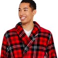 thumbnail image 4 of George Men's Plaid Fleece Robe, 4 of 6