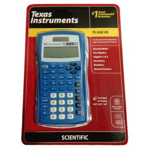 Texas Instruments TI-30XIIS Calculatrice Scientifique Bleue