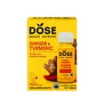 thumbnail image 1 of DOSE Organic Ginger & Turmeric Shot, 4 Pack, 4x60mL, 1 of 8