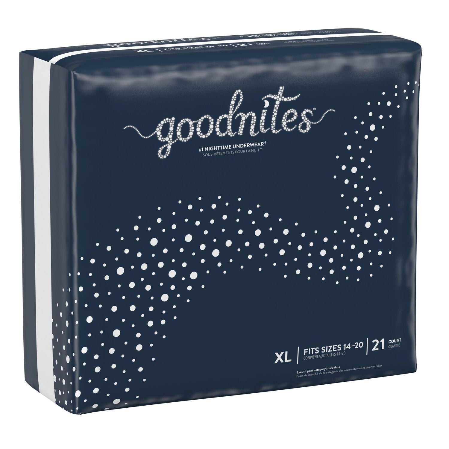 Goodnites Girls' Nighttime Bedwetting Underwear, XL (95-140+ lb