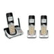 VTech Téléphone sans fil à 3 combinés à portée étendue DECT 6,0 avec répondeur CS5229-3 (argent/noir) CS5229-3 – image 2 sur 4