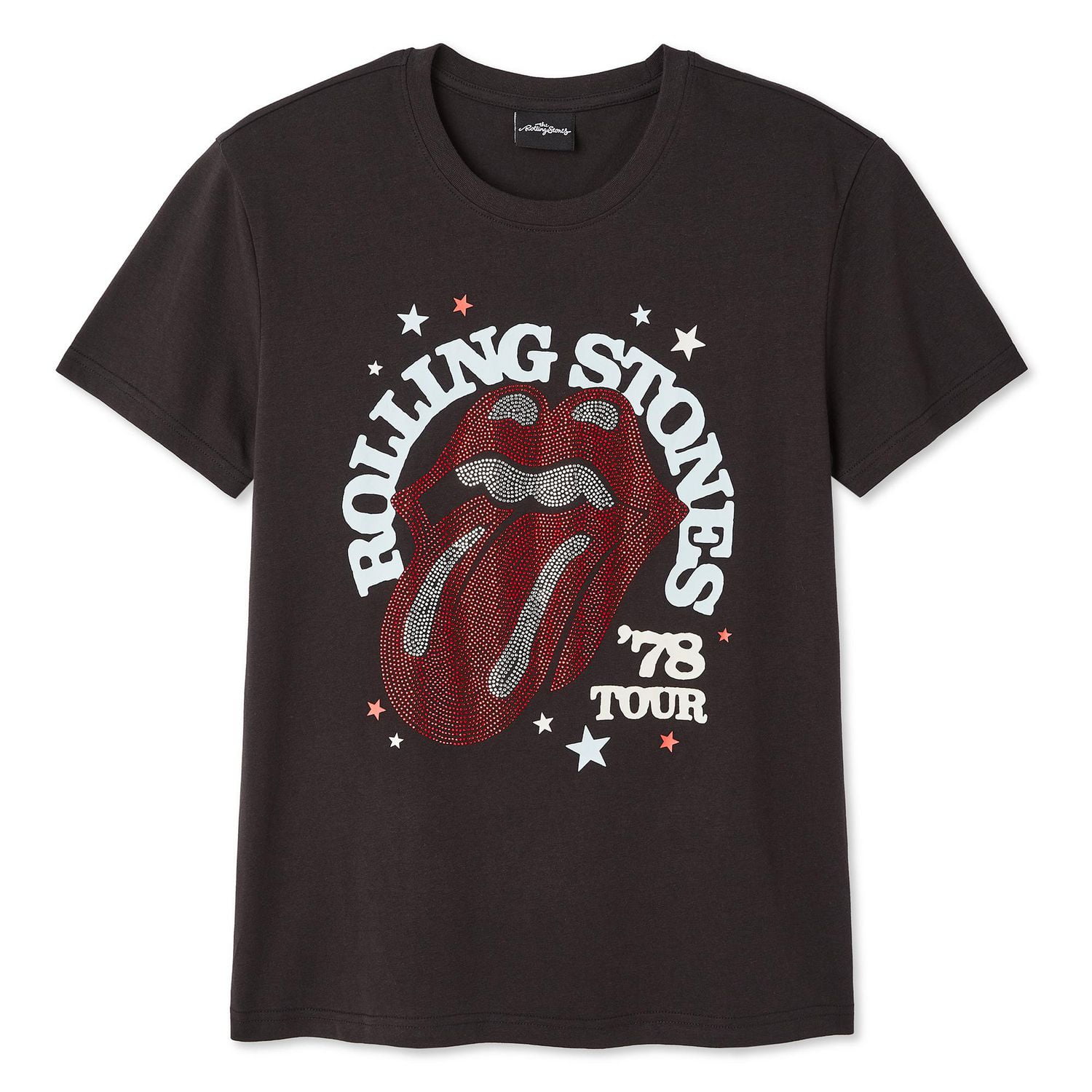 T-shirt coupe garçonne The Rolling Stones pour femmes