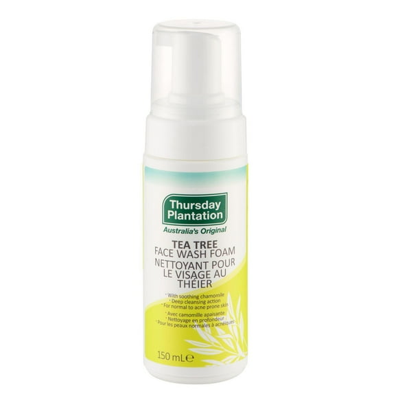 Thursday Plantation Tea Tree Face Wash Foam for Oily or Acne Prone Skin 150mL