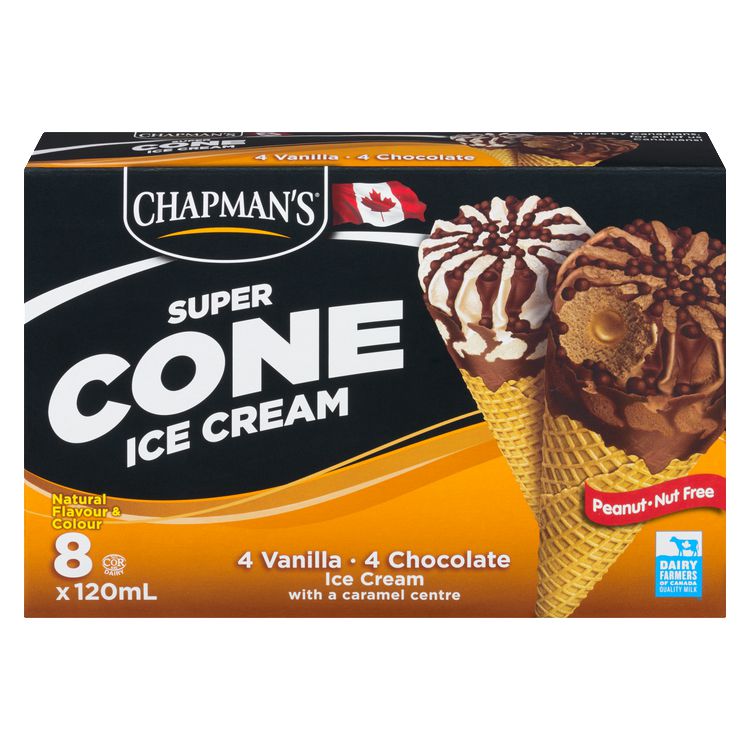 Chapman's Super Caramel Centre Ice Cream Cone | Walmart Canada