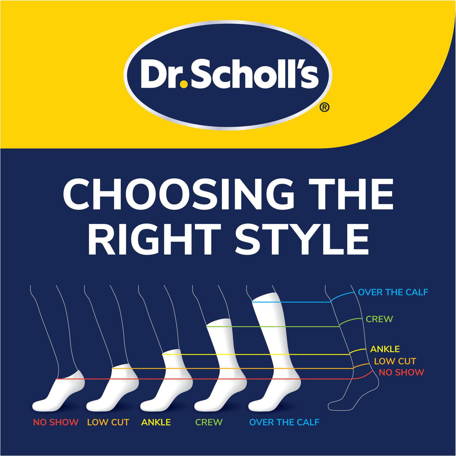 Dr. Scholl's Diabetiques & Circulation Chaussettes 4 Paires Diabetiques & Circulatoires