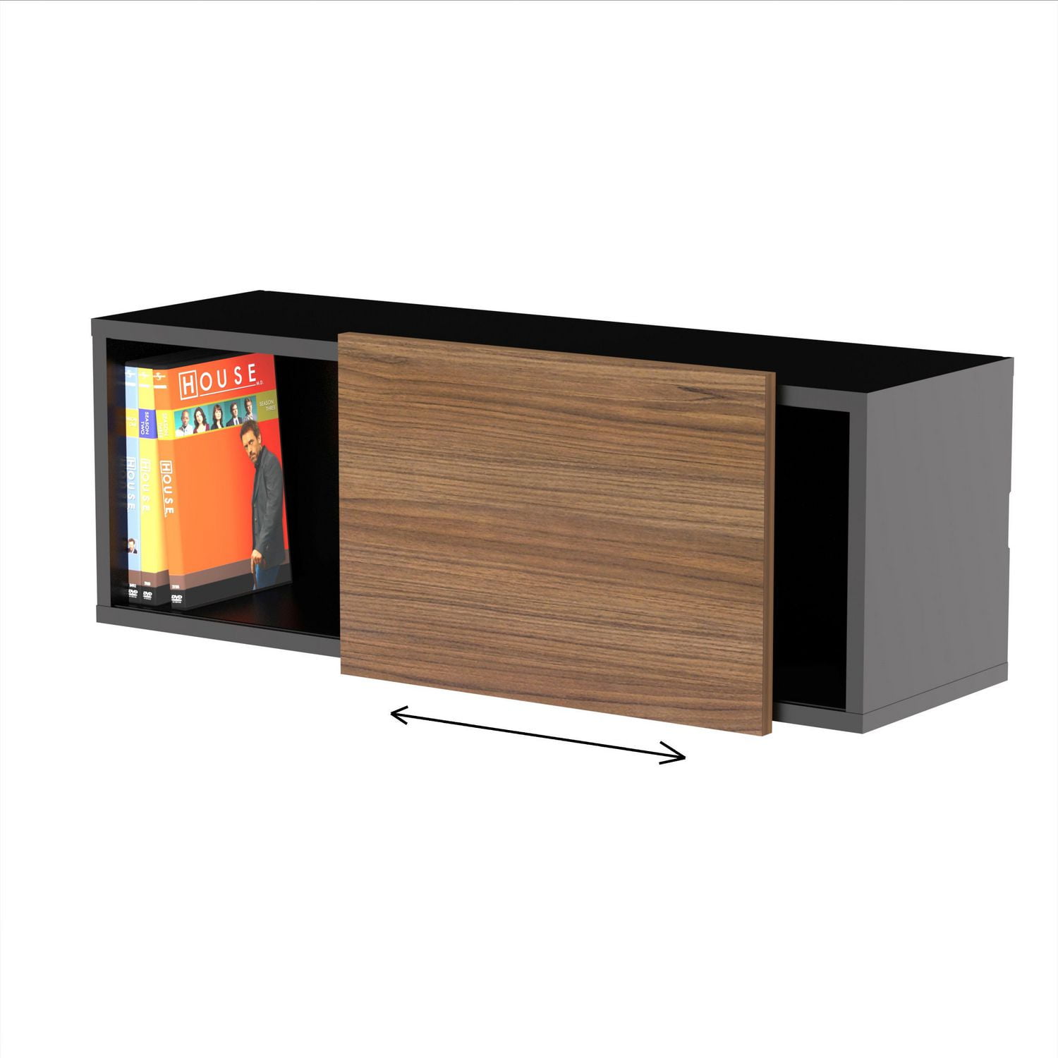 Nexera Next Wall Shelf With Sliding Door Walmartca - nexera next wall shelf with sliding door walmartca -