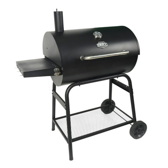 Expert Grill 28" Barrel Charcoal Grill, Black, CBC2526W-C, 797 Sq.In. total cooking area