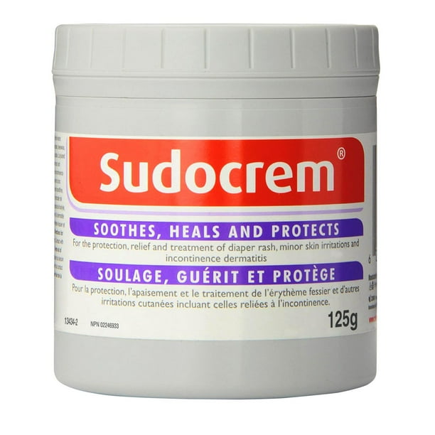Crème Cicatrisante Sudocrem® - Pot de 125 g - Érythème fessier | Irritations cutanées mineures | Crème Dermatite Incontinence Recommandé par les pédiatres, les dermatologues