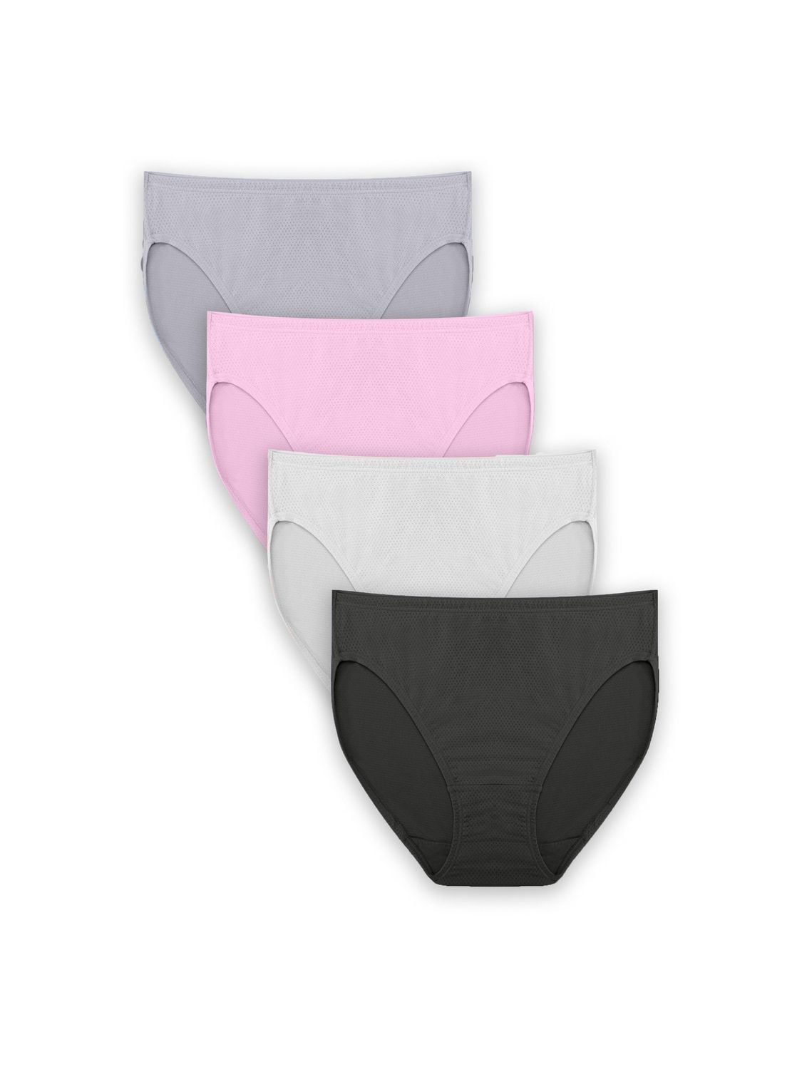 Paq. de 4 slips échancrées respirantes Fruit of the Loom pour dames Tailles: 5 à 8